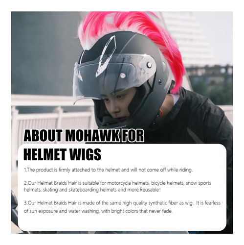 Mohawk Para Pelucas De Casco Casco De Motocicleta Accesorios