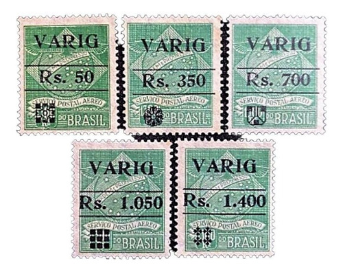 Brasil 1930 V-6/10 0- Selos Emissão Provisória Varig 360uf