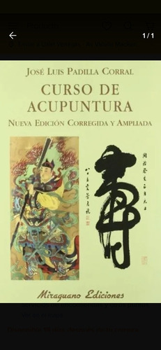 Curso De Acupuntura, J. L. Padillamira Miraguano Ediciones 