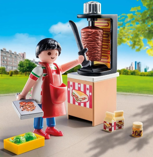 9088 Playmobil Taquero De Juguete Vendedor De Tacos Special