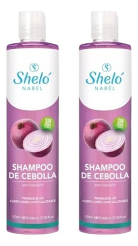 2 Pack Shampoo De Cebolla Sheló Nabel
