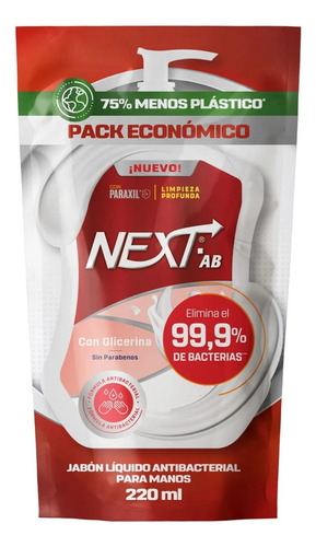 Next Jabón Líquido Original Doypack Recargable 220ml