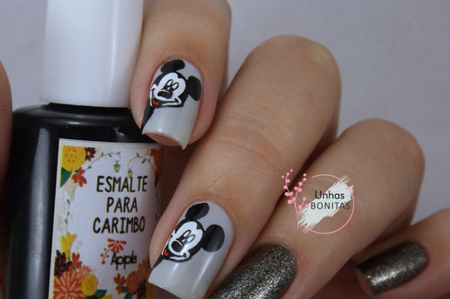 Placa Para Carimbo De Unhas Apipila P80 # Mickey #