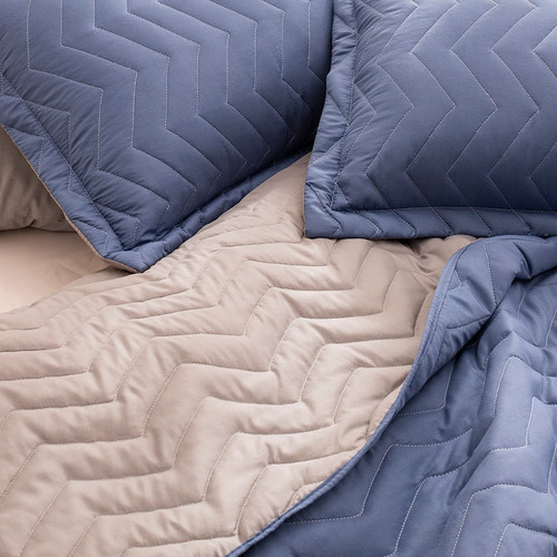 Imagen 6 de 9 de Cubrecama Cover 2 Plazas Reversible Liso Colores