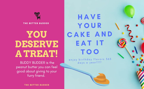 Crema De Cacahuete Para Perros Budder Bark Bistro Birthday B