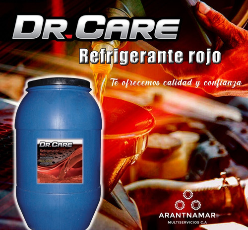 Tambores De Refrigerante Rojo Biodegradable Dr Care
