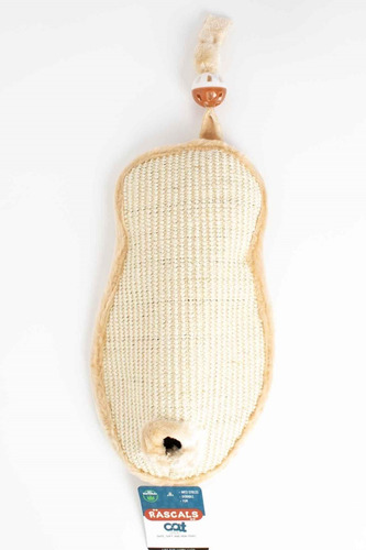 Rascador Para Gatos De Sisal Colgante (pez) - 60x32cm Beige