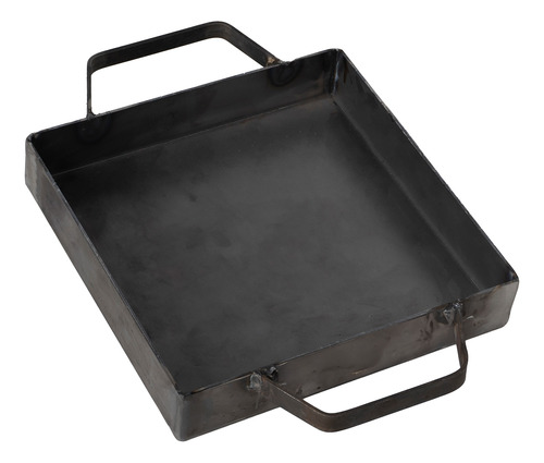 Plancha Bifera 25cm X 25cm Hierro Reforz 1 Hornalla Cocina 