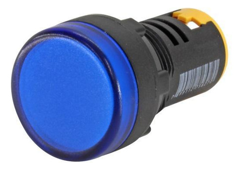 Sinaleiro Led Iluminado 22mm 12v Azul Modelo L20 Metaltex