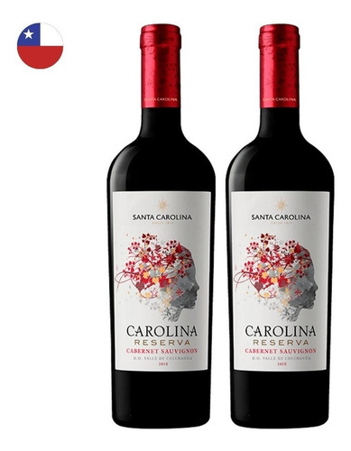 Kit 2 Vinhos Sc Reserva Cabernet Sauvignon Tinto Chile 750ml