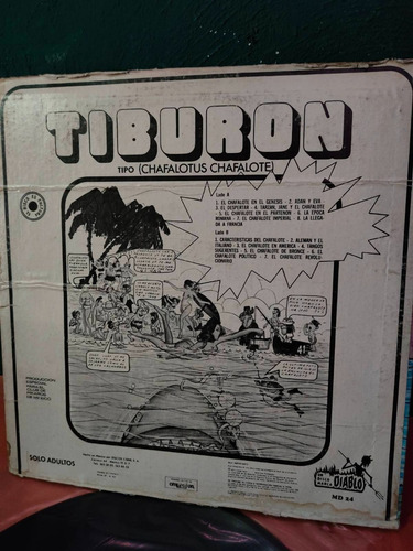 Lp Chafalotus Chafalote Tiburón Disco Vinilo (Usado)