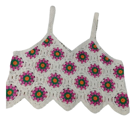 Blusa Crochet Bohemia Mujer