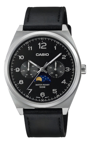 Relógio masculino Casio MTP-M300l-7avdf Original Mileus Strap, cor preta