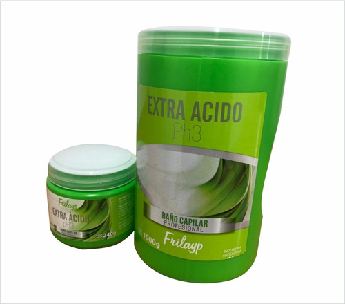 Imagen 1 de 6 de Baño De Crema Frilayp Extra Acido X1000 + Pote X240 