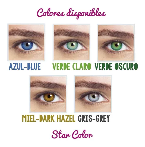 Star Colors Ii Lentes De Contacto Cosméticas Soflens Gris