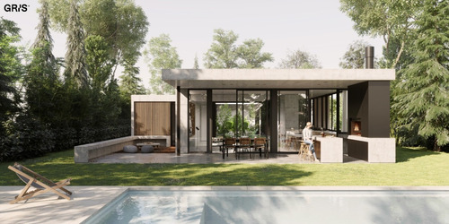 Imagen 2 de 10 de Moderna Casa De Hormigón Visto En Venta Dentro Del Barrio San Felipe.