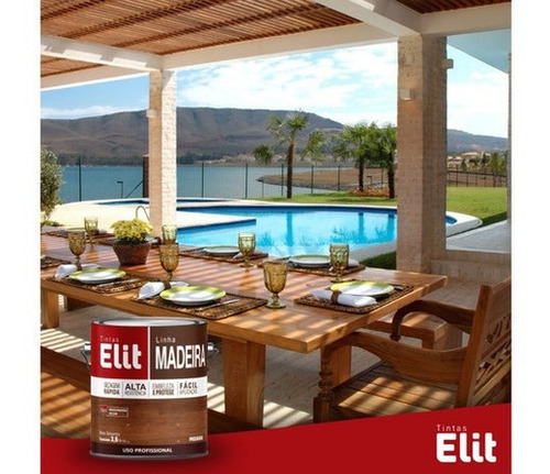 Imagem 5 de 6 de Verniz Maritimo 900ml Elit Madeira Escolha Sua Cor