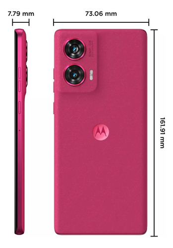 Motorola Edge 50 Fusion Rosa + Bocina Portátil G-tide Sh20 + Smartband 9 Active