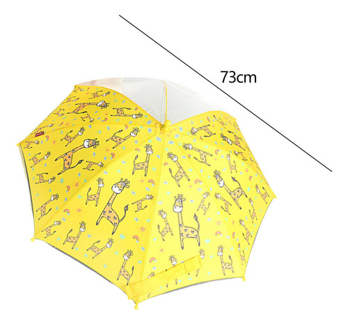 Guarda-chuva Infantil, Guarda-chuva Resistente Luz Amarela