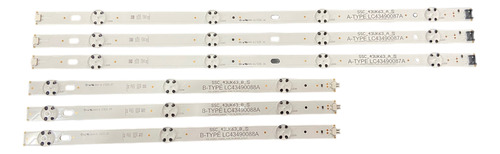 Kit Tira De Leds Originales 43uj6560 Panel Hc