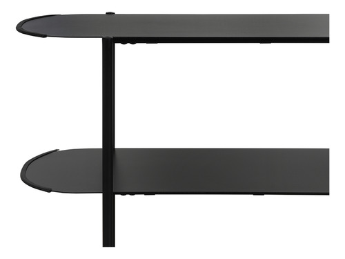 Credenza Recibidor Para Sala O Pasillo 3 Niveles Bufetera Color Negro