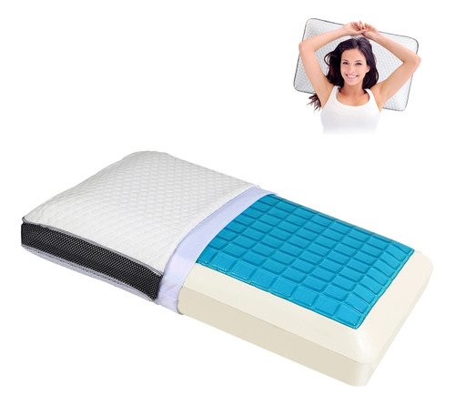 Almohada Cervical De Espuma Viscoelástica De Gel Para Cuello