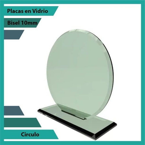 Placas En Vidrio Forma Círculo