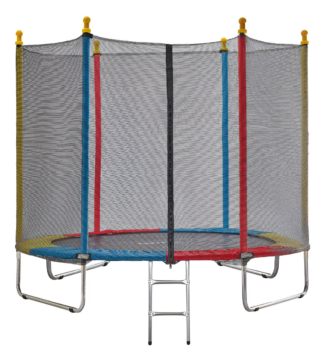 Cama Elástica Infantil Protoys de 2,44m Colorida com Rede de Proteção