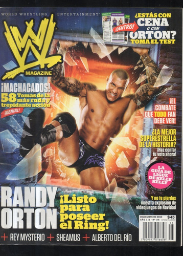 Lucha Libre W Magazine Randy Orton 2010 Diciembre