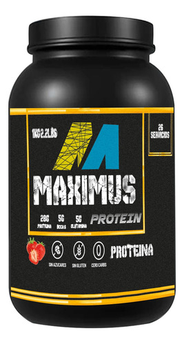 Proteína Hidrolizada Isolate Maximus 1kg 200 Servicios Fresa