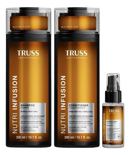Truss Shampoo + Condicionador + Óleo 30ml Nutri Infusion