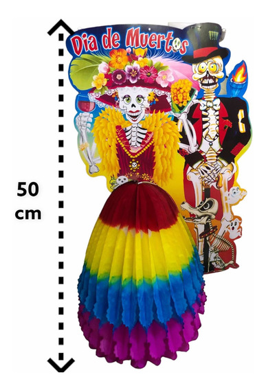 Adorno De Papel Catrin Con Catrina Dia De Muertos | MercadoLibre Adorno De Papel Catrin Con Catrina Dia De Muertos | MercadoLibre