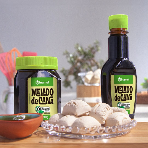 Melado De Cana Orgânico Pote Pet 500g Natural Sem Aditivos