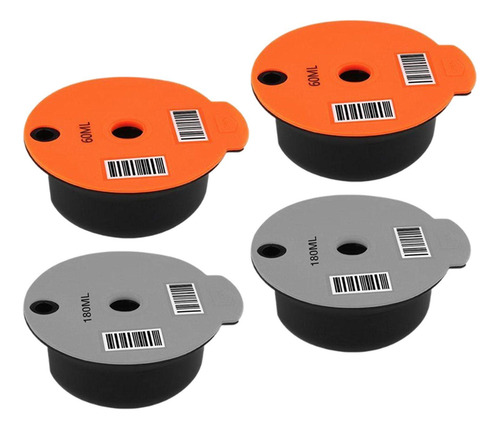 3 Cápsulas De Café Reutilizables De Pp Con Tapa Para Bosch