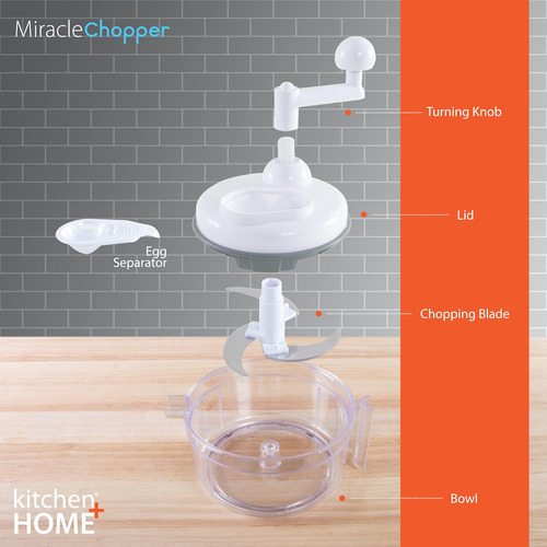 Cocina + Chopper De Comida Manual Del Hogar - 5 En 1 Chopper
