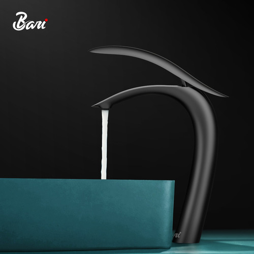 Griferia De Lavamano Draco 29 Cm Gunmetal Black Marca Bari