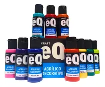 Comprar Set 10 Pintura Acrilicas X 50cc Eq Arte 100% Acrilico Eqarte