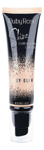 Iluminador Corporal Líquido Body Glow Shine Moonlight Ruby Rose HB-8110