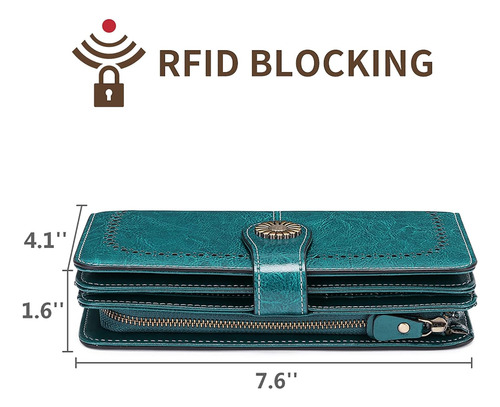 Carteras Sendefn Para Mujer De Piel Auténtica Con Orificio P