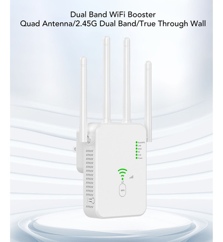 Extensor De Internet Wifi 1200 Mbps 2,4 G 5g Wan Lan De Band