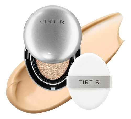 Base de cojín Tirtir Aura Glow Silver #23n Sand, 4,5 ml