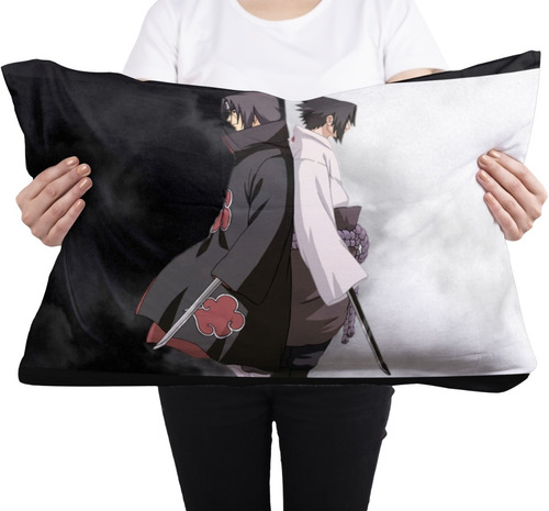 Cojin Almohada Sasuke Itachi Diseño Unico Naruto Anime Arte Diseño De La Tela Videojuego
