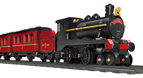 Set Bloques Construcción Locomotora Tren Vapor Steam Train