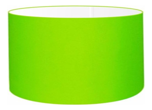 Cúpula Abajur Cilín Vivare Cp-8025 Ø50x30cm - Bocal Europeu Cor Verde-limão Verde Limão