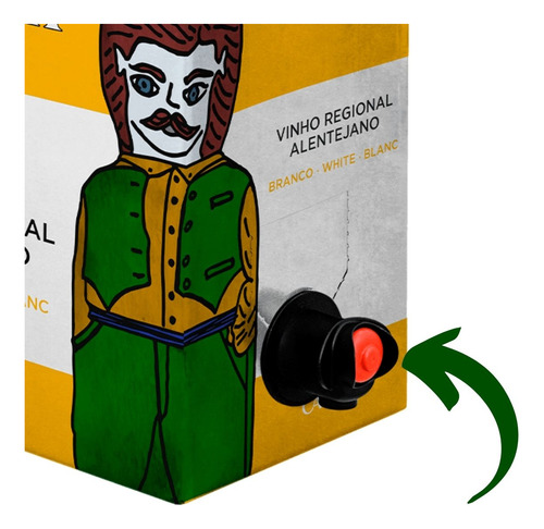 Vinho Branco Carmim Olaria Português Bag In Box 5 Litros