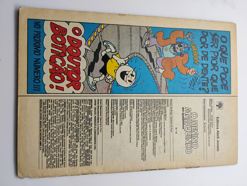 Gibi Hq Menino Maluquinho N° 16 Editora Abril Raro De 1990 (Usado)