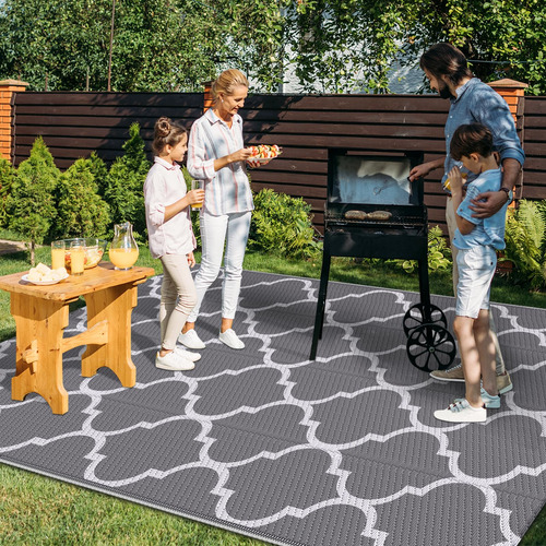 Alfombra De Plástico Reversible Para Exteriores, Impermeabl