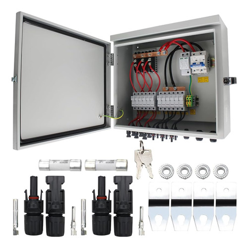 Caja Combinada Solar De 6 Cuerdas Con Fusible De Corriente N