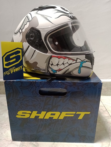 Casco Shaft Para Moto Modelo Sh-582sp Talla M Poco Uso 