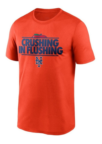 Playera Algodon Beisbol Mets Nueva York Crushing Baseball